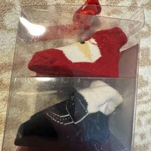 Baby Essentials Red and Black Casual Socks